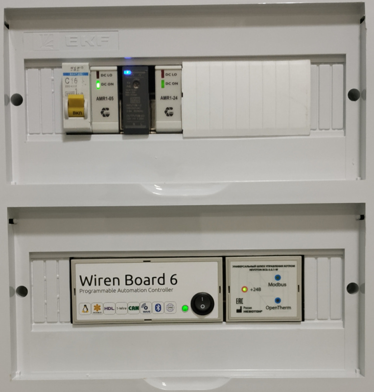 Подключаем шлюз котла BCG-3.0.1-W к WirenBoard 6